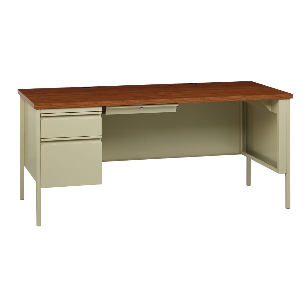 GuestSupply US | Hirsh Left-Hand Single Pedestal File Office Desk
